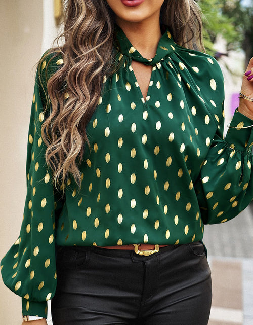 Load image into Gallery viewer, Women&#39;s Long-sleeved Shirt Temperament Commute Top
