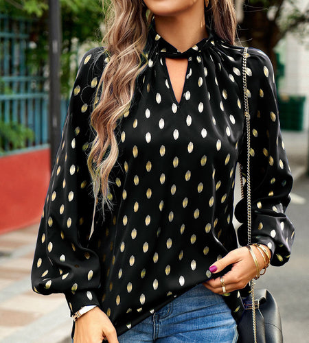 Women's Long-sleeved Shirt Temperament Commute Top