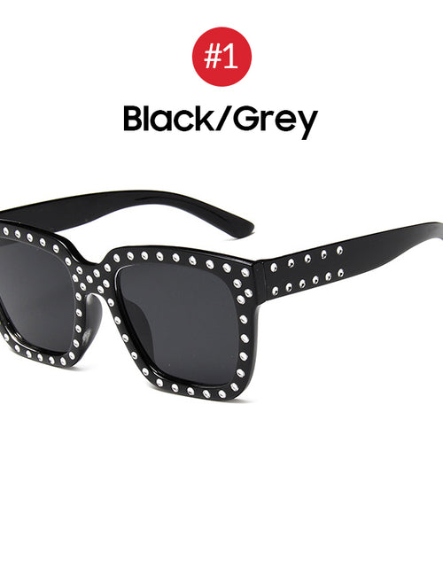 Load image into Gallery viewer, Women&#39;s European And American Trend Large Frame Rhinestone Sunglasses
