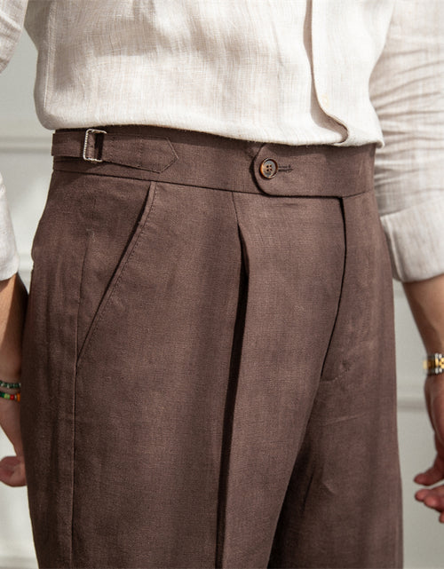 Load image into Gallery viewer, Men&#39;s Fashionable Linen Casual Pants
