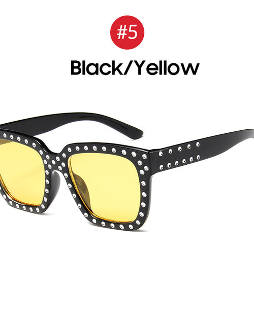 Load image into Gallery viewer, Women&#39;s European And American Trend Large Frame Rhinestone Sunglasses
