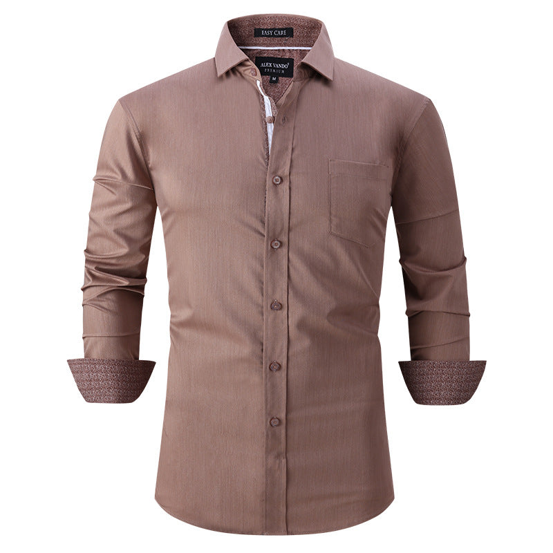 Men's Shirt Autumn And Winter Bamboo Textile