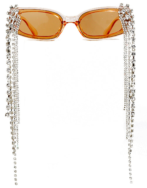 Load image into Gallery viewer, Individualized Small Box Handmade Diamond Tassel Sunglasses
