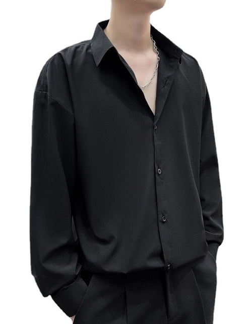 Load image into Gallery viewer, Loose Ice Silk Men&#39;s Casual Shirt
