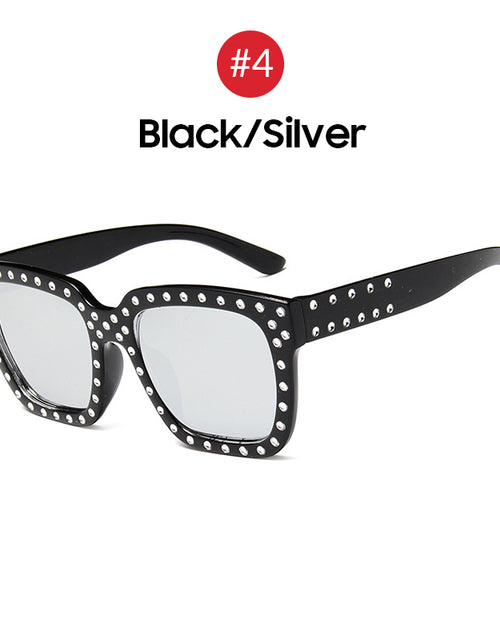 Load image into Gallery viewer, Women&#39;s European And American Trend Large Frame Rhinestone Sunglasses
