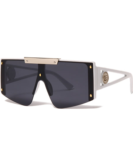 Outdoor Sunglasses Fashion Gradient Translucent Large Frame