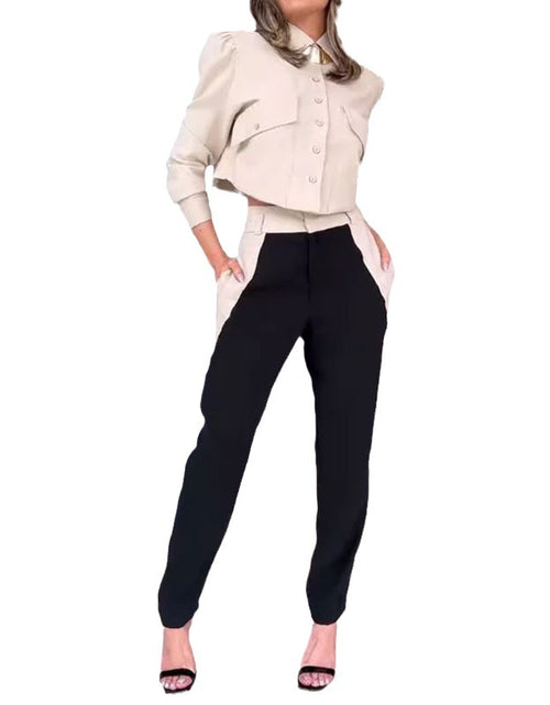 Load image into Gallery viewer, Long Sleeve Shirt Fashion Blouse And Pants
