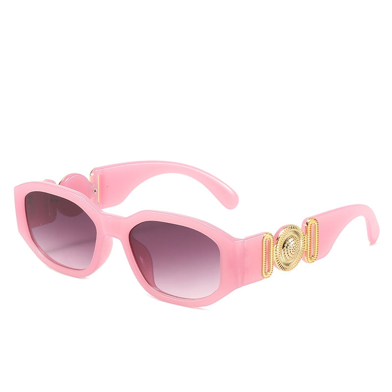 New Small Frame Sunglasses For Women With Retro Polygons