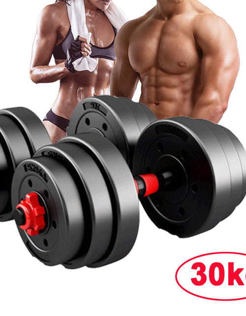 Load image into Gallery viewer, 10/15/20/30KG Steel Dumbbells Barbell Set Adjustable Gym Weights
