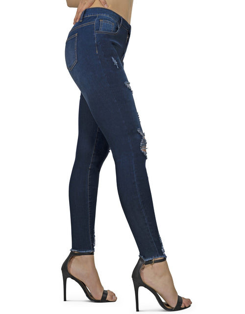 Load image into Gallery viewer, Arden Distressed Skinny Jeans
