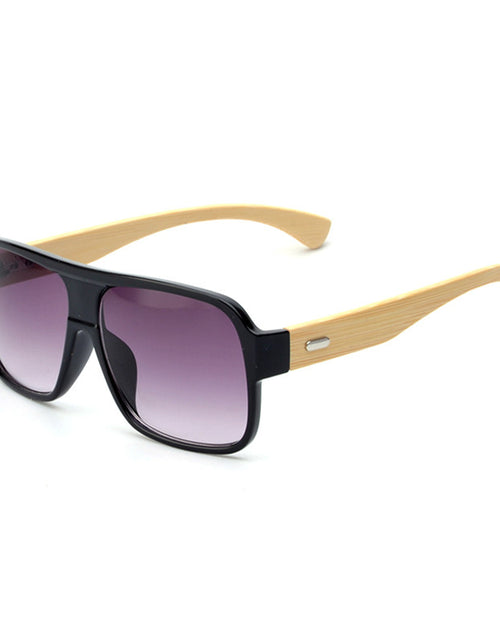 Load image into Gallery viewer, Wooden square sunglasses
