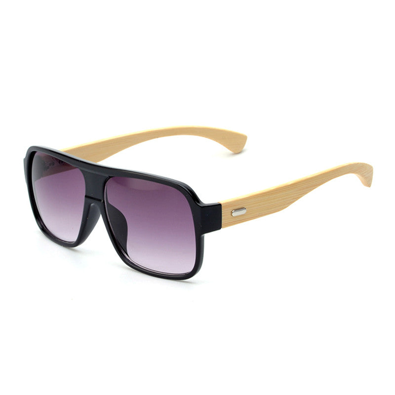 Wooden square sunglasses