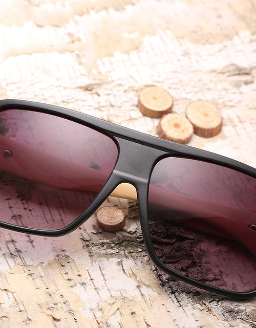 Load image into Gallery viewer, Wooden square sunglasses
