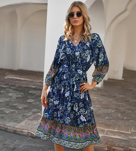 Bohemian  Printed Dress