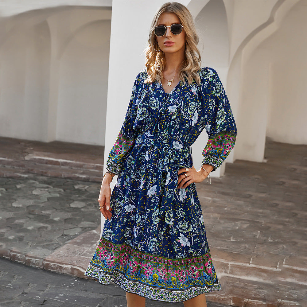 Bohemian  Printed Dress