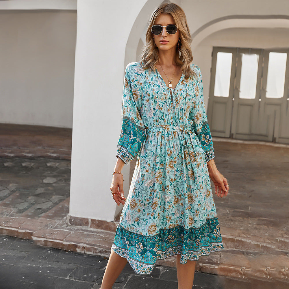 Bohemian  Printed Dress