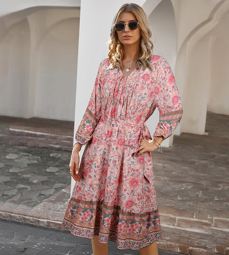Bohemian  Printed Dress