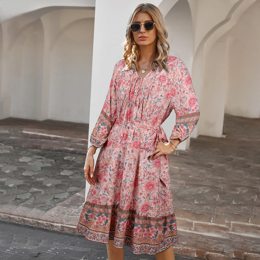 Bohemian  Printed Dress