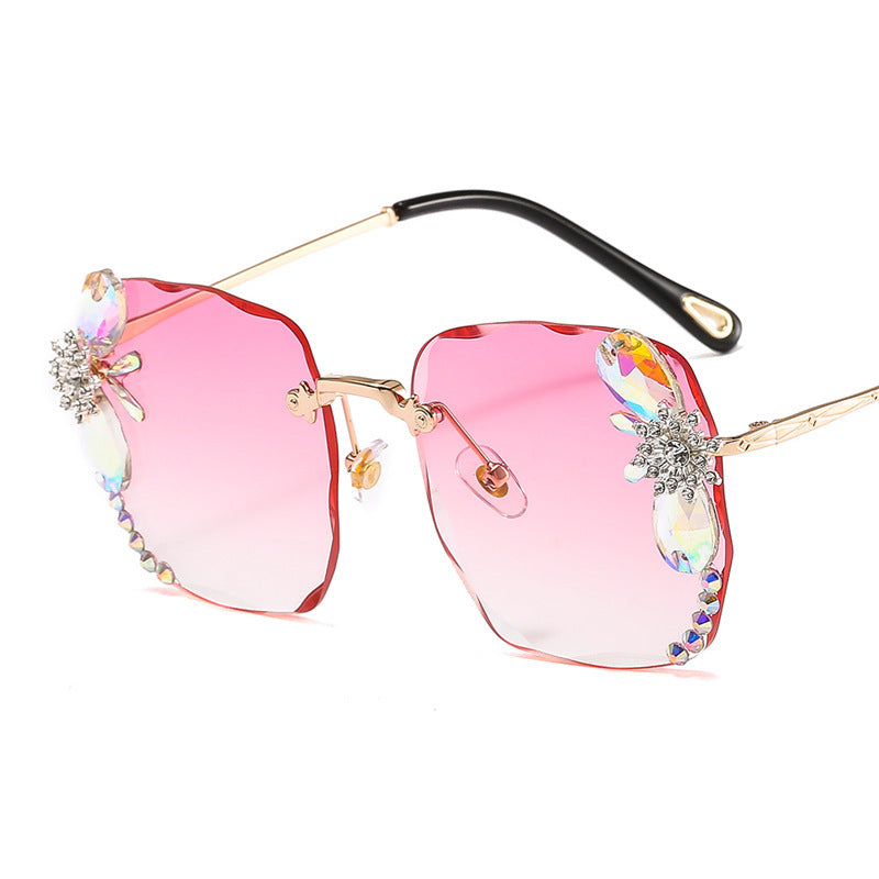 Trendy Rhinestone Sunglasses