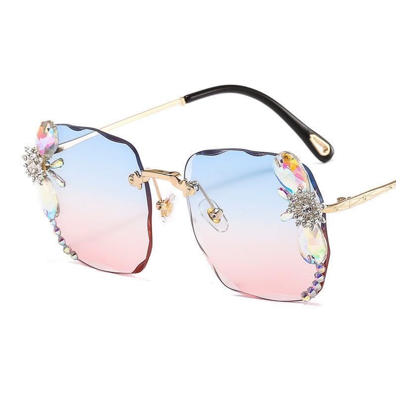 Trendy Rhinestone Sunglasses