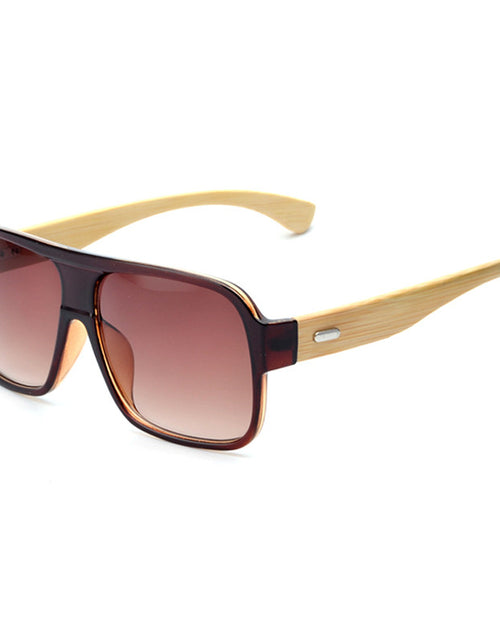 Load image into Gallery viewer, Wooden square sunglasses
