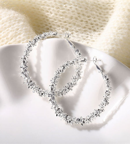 Earings Gold Round Pearl Set