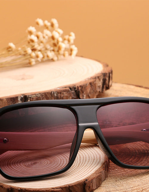 Load image into Gallery viewer, Wooden square sunglasses
