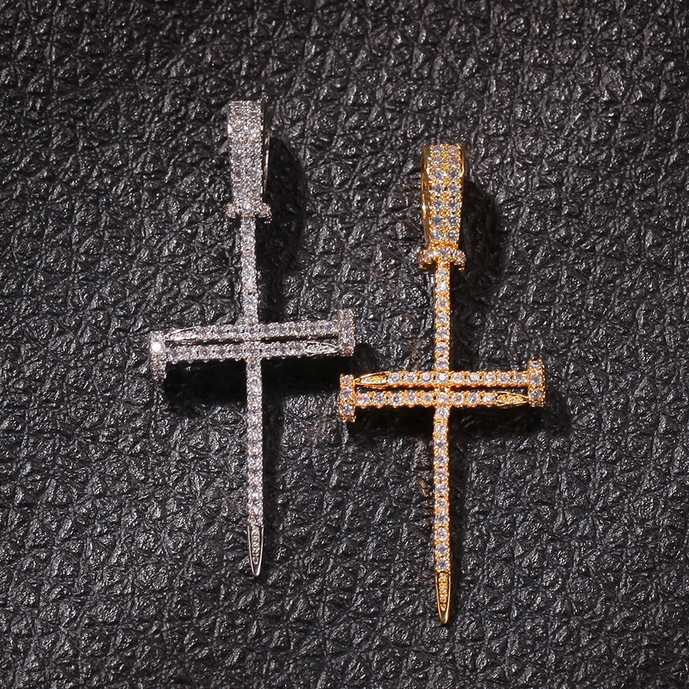 Cross Pendant Hip Hop Necklace