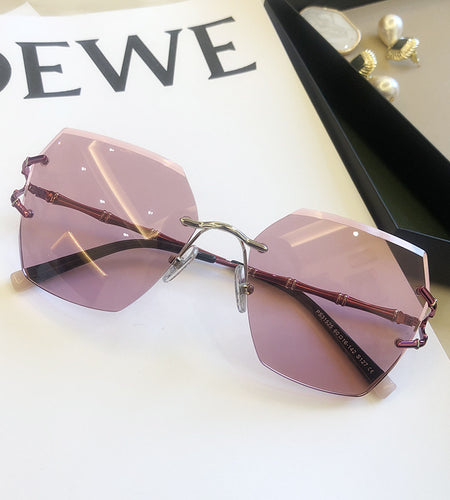 New Rimless Cut Edge Sunglasses