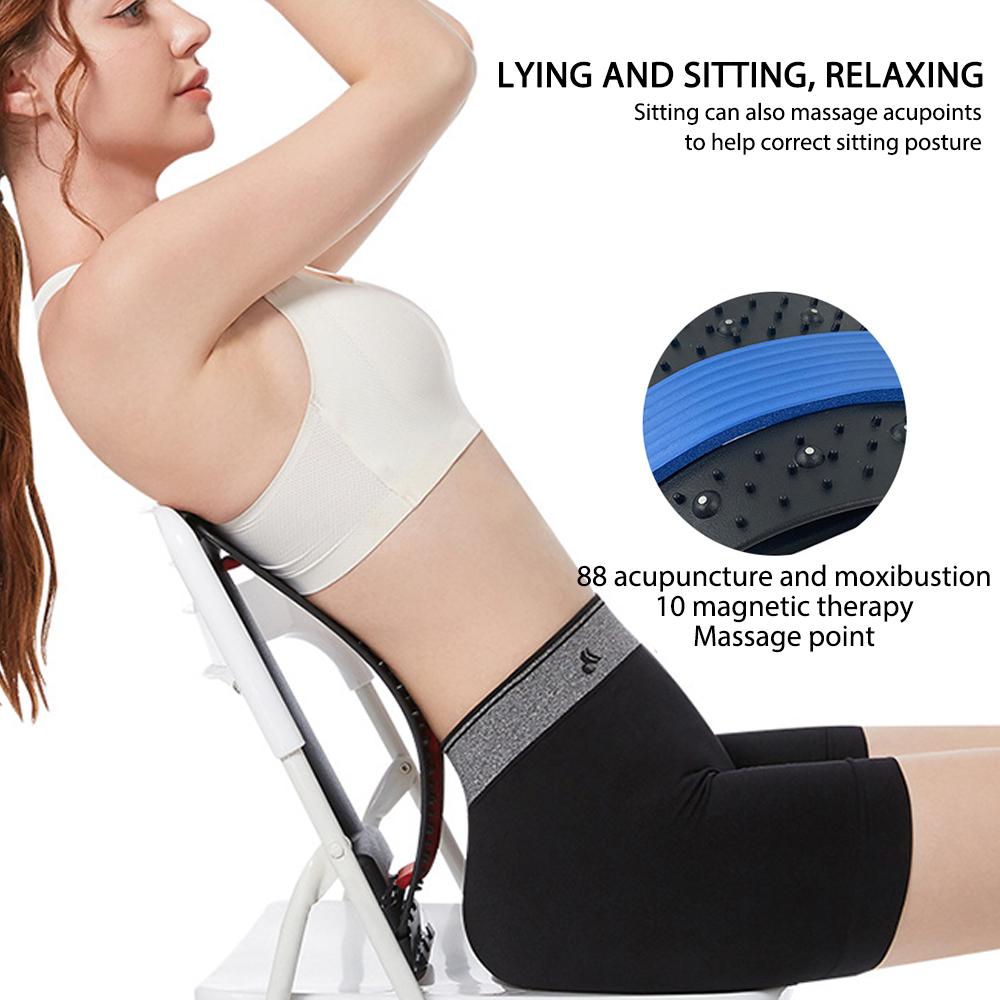 Back Massage Stretcher  Neck Waist Pain Relief Fitness Equipment SP