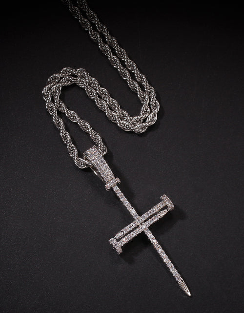 Load image into Gallery viewer, Cross Pendant Hip Hop Necklace
