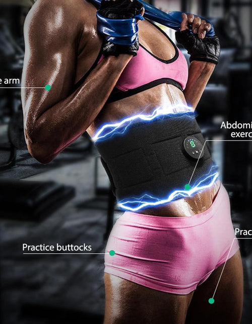 Load image into Gallery viewer, Smart EMS Fitness Vibration Belt Abdominal Trainer Muscle Slimming
