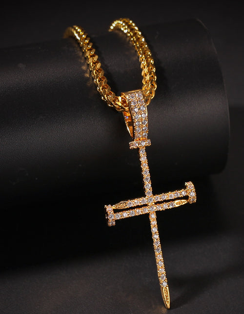 Load image into Gallery viewer, Cross Pendant Hip Hop Necklace
