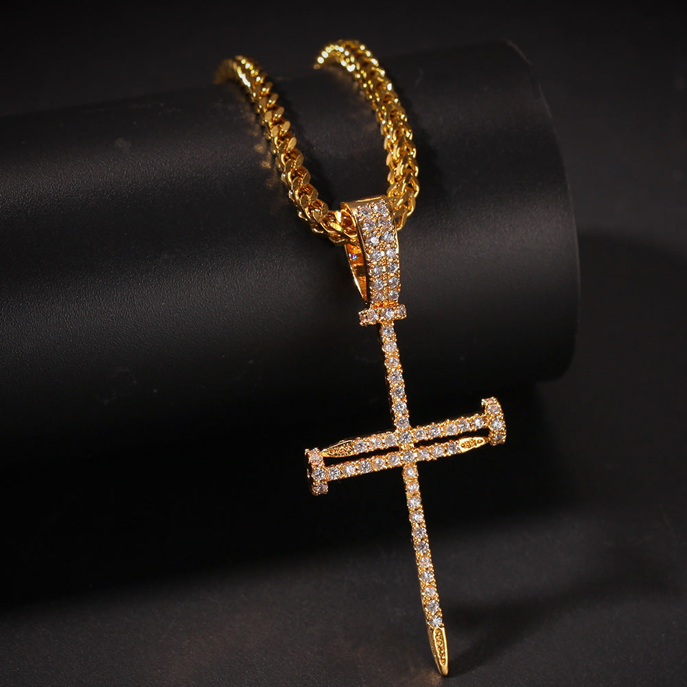 Cross Pendant Hip Hop Necklace