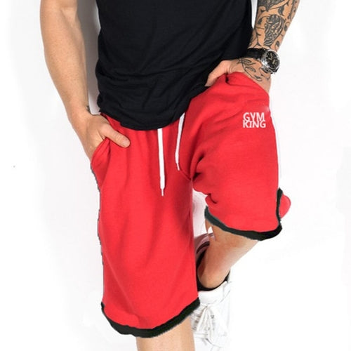 Men Gym Training Loose Cotton Shorts Running