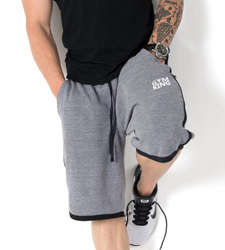 Men Gym Training Loose Cotton Shorts Running