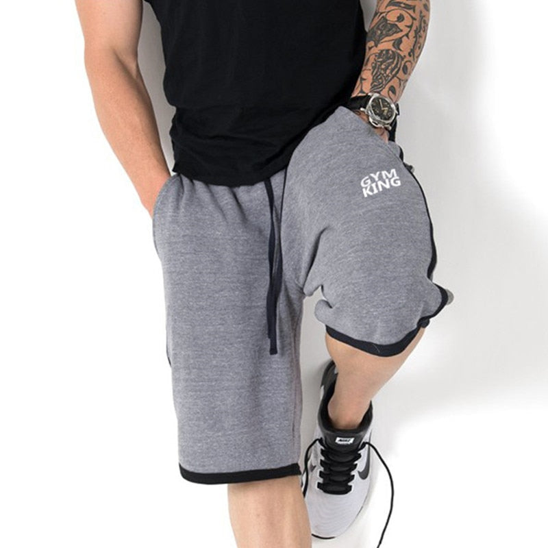 Men Gym Training Loose Cotton Shorts Running