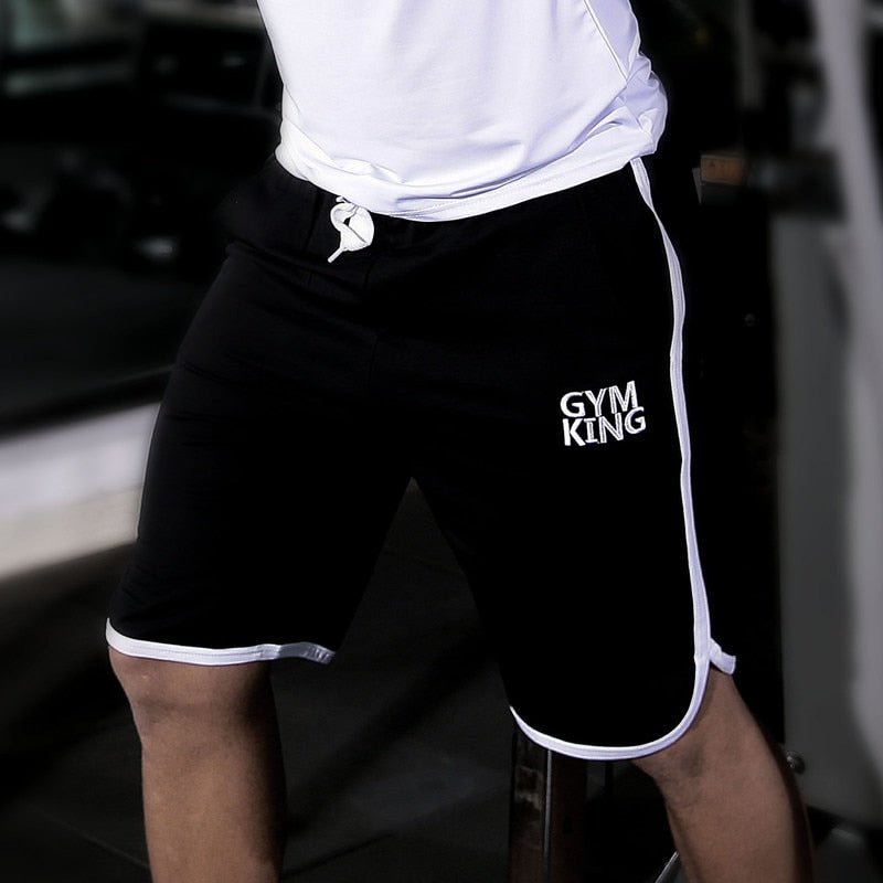 Men Gym Training Loose Cotton Shorts Running