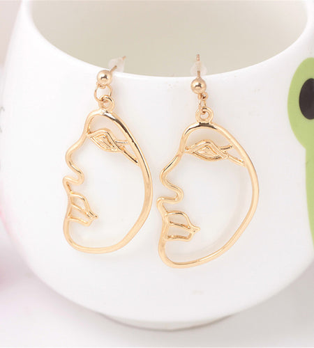 1Pair Retro Art Abstract Cutout