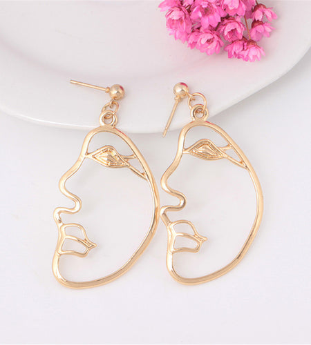 1Pair Retro Art Abstract Cutout