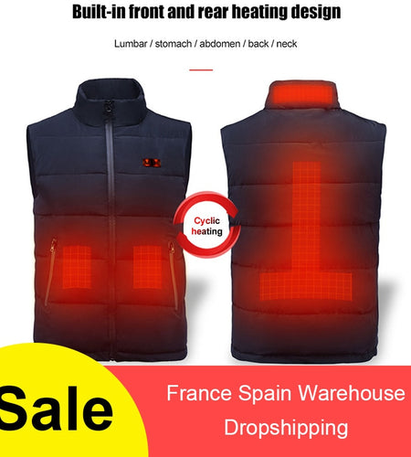 USB Charging Electric Heated Body Warmer Down Vest