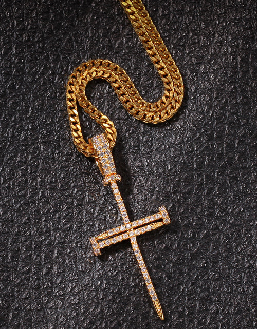 Load image into Gallery viewer, Cross Pendant Hip Hop Necklace
