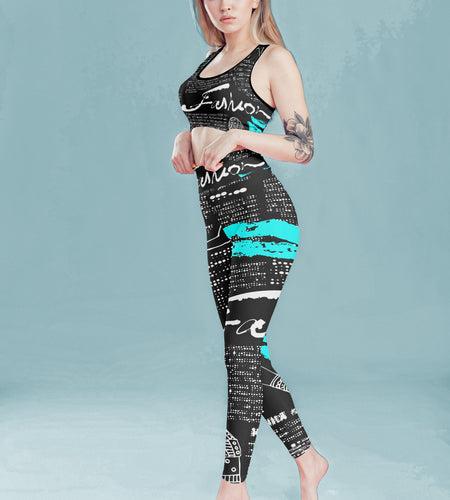 Black Fashion Fitness Set