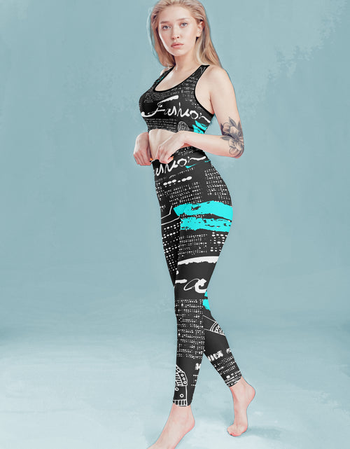 Load image into Gallery viewer, Black Fashion Fitness Set
