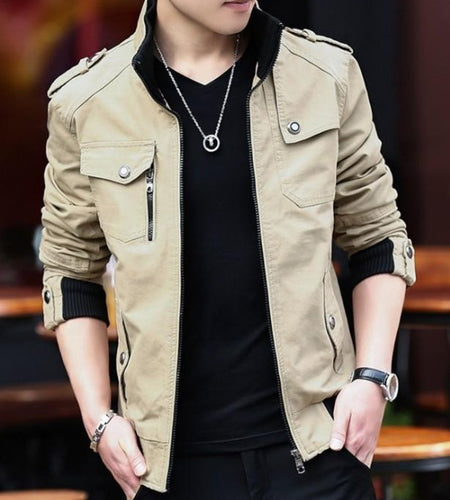 Mens Military Theme Short Jacket