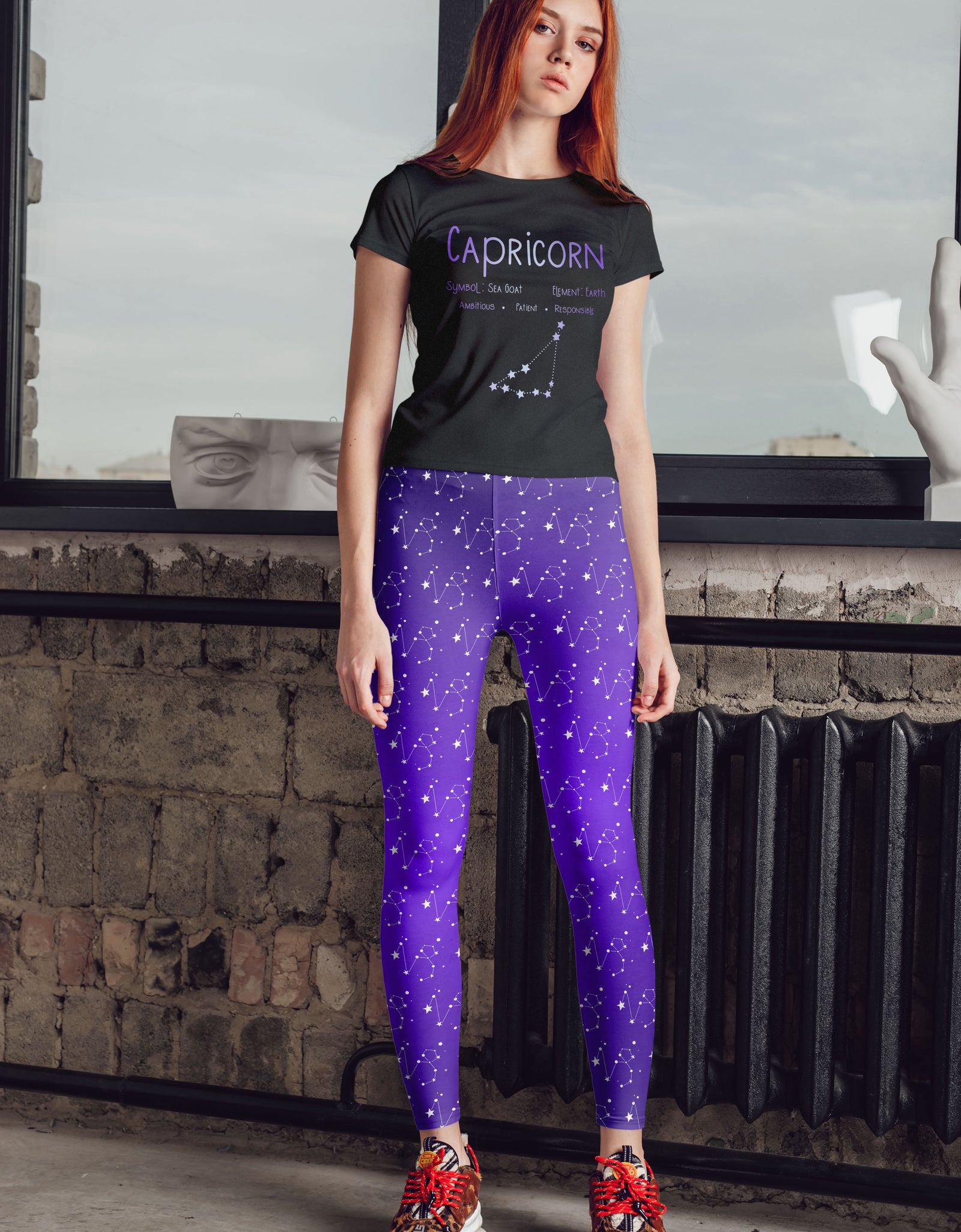 Capricorn Leggings Top Matching Set