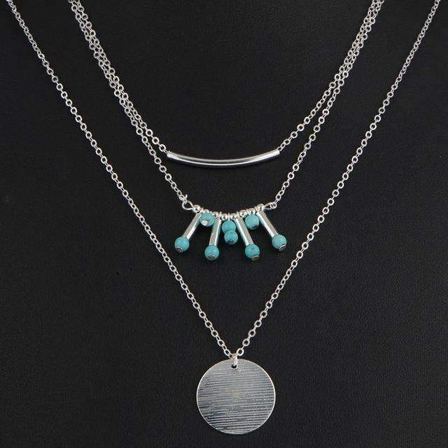 Turquoise Multilayer Necklace